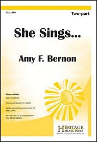 She Sings ... Two-Part choral sheet music cover Thumbnail